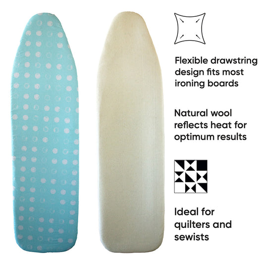 Reversible Fitted Wool Ironing Board Cover