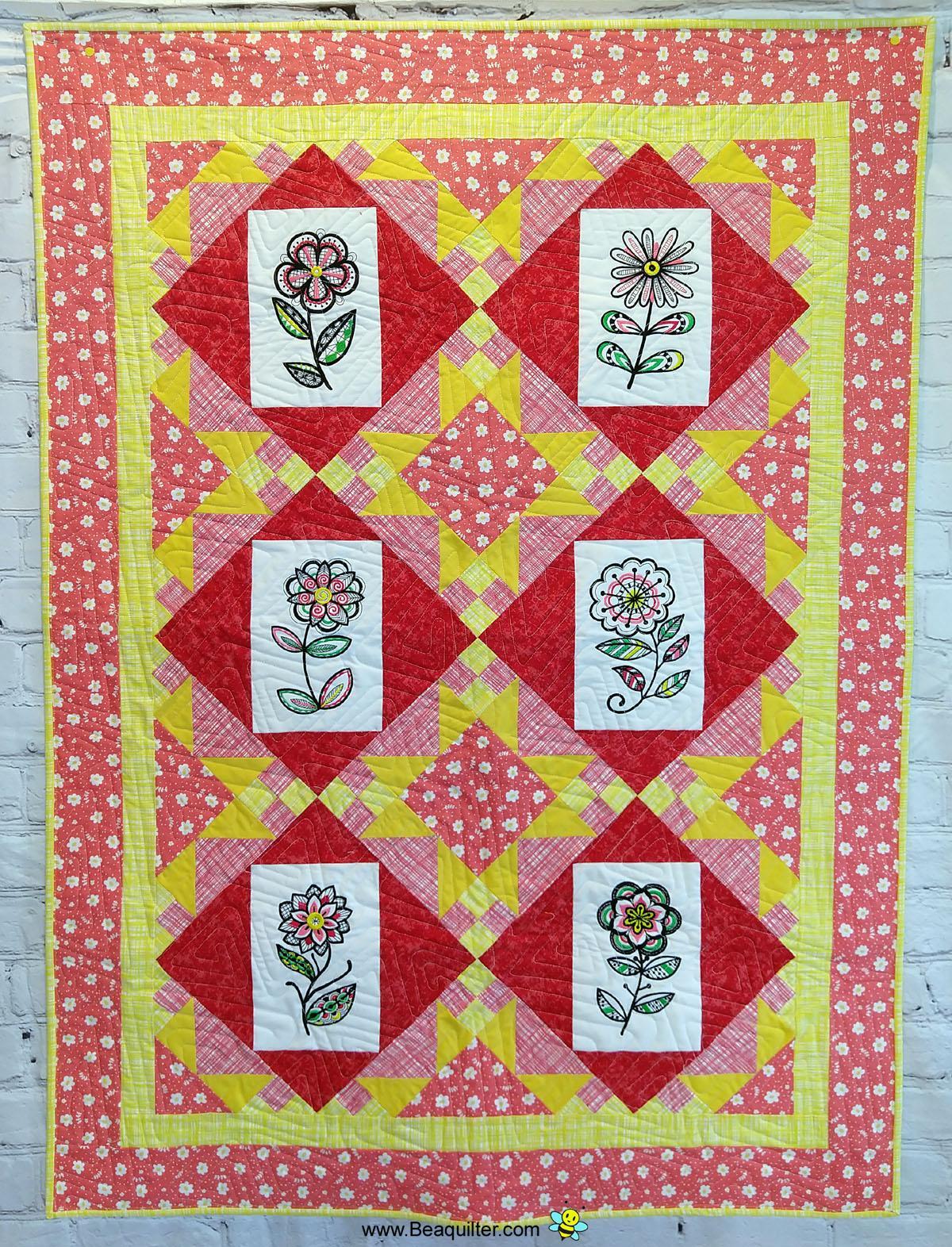 Embroidery Frames Quilt Pattern