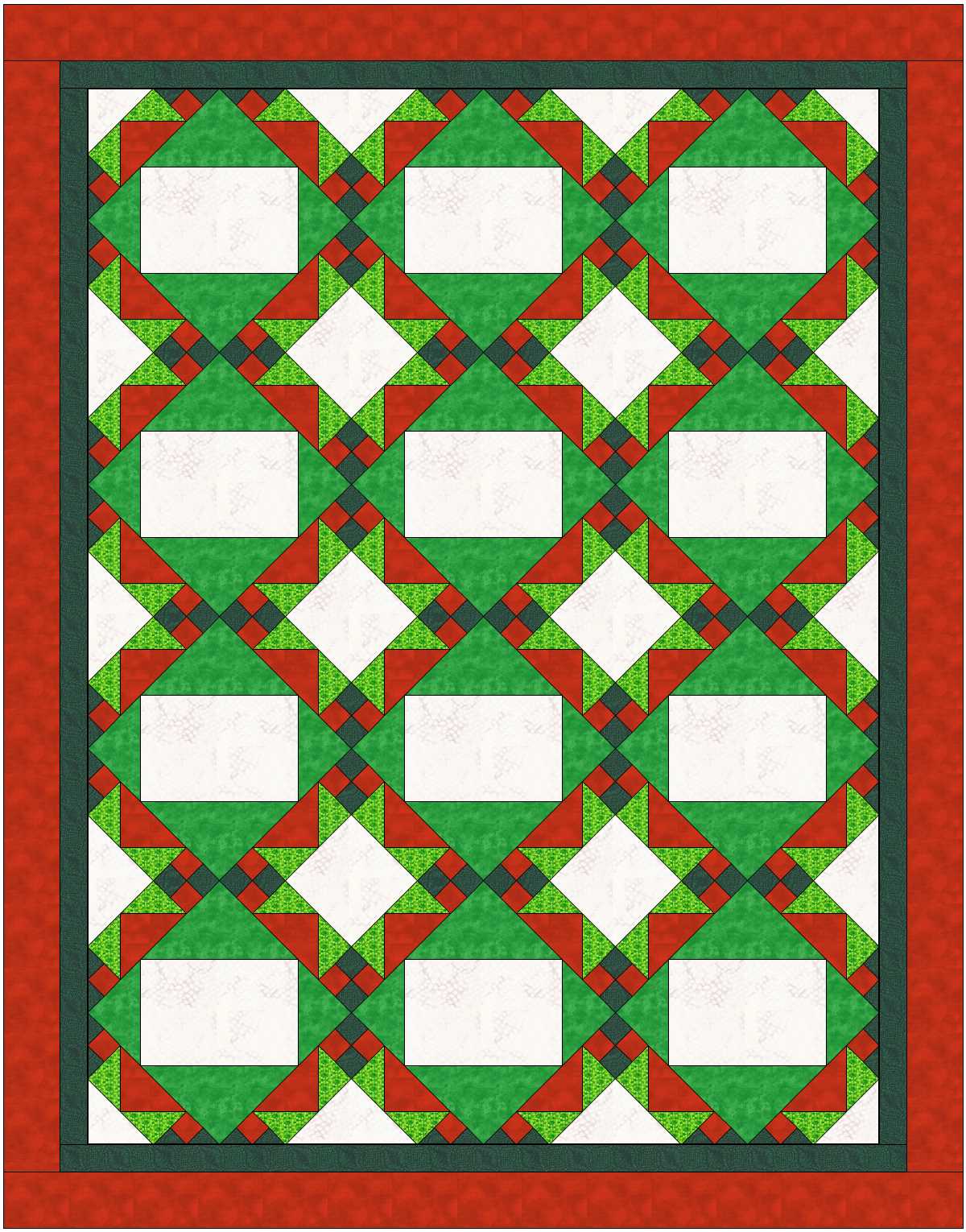 Embroidery Frames Quilt Pattern